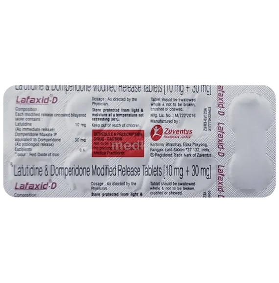 lafaxid d tablet 10's